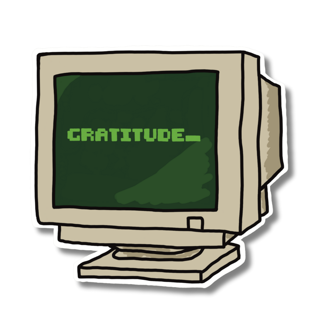 GRATITUDE_ - 1.5" x 1.4"