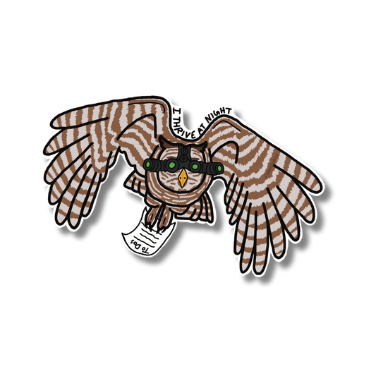 NIGHT OWL - 2" X 1.3"