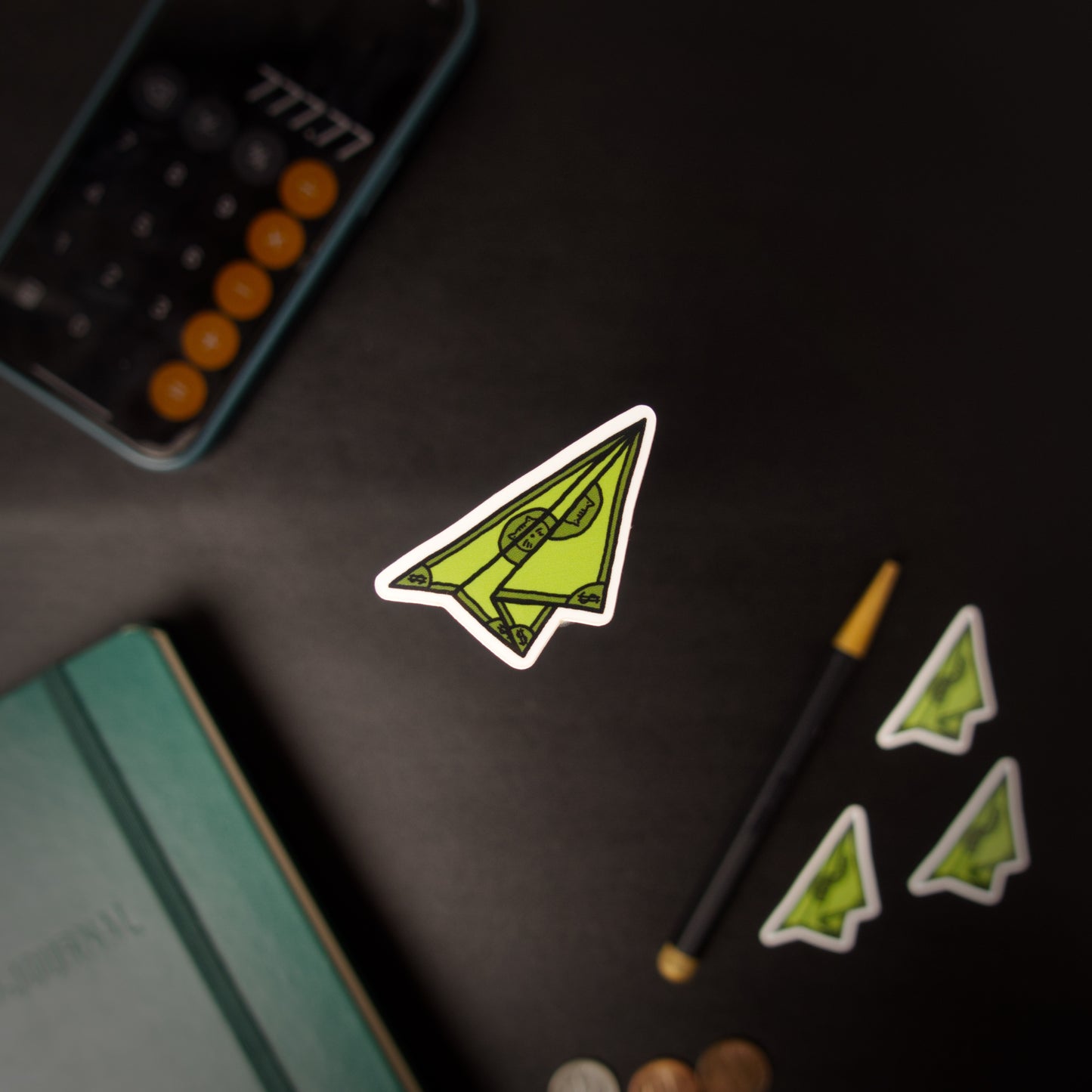 $PAPER PLANE$ - 1.6" x 1.3"